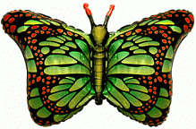 FM фигура большая 901778 Бабочка махаон Фольга зеленая